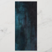 Menu Navy Blue & Turquoise Watercolor & Gold Maria (Dos)