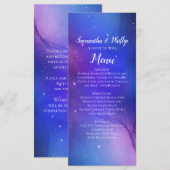 Menu Nébuleuse violette Art céleste Espace extérieur Ma (Devant / Derrière)