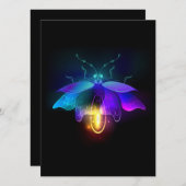 Menu Neon Firefly sur noir (Devant / Derrière)