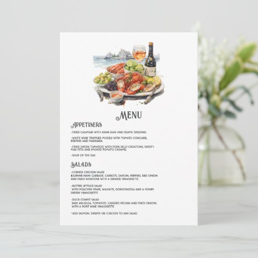 Menu Newport, Rhode Island Destination Wedding (Debout devant)