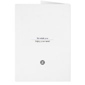 Menu Nieuwjaar (Achterkant)