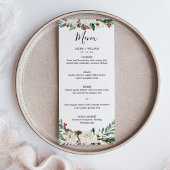 Menu Noces de Noël aux baies de houx et florales Dîner