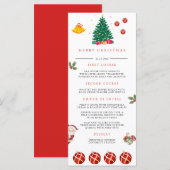 Menu Noël (Devant / Derrière)