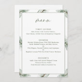 Menu Noël à feuillage persistant Pine Tree (Devant / Derrière)