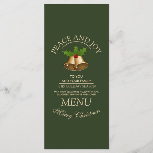 Menu Noël à Mistletoe Bells (Devant)