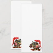 Menu Noël de la chouette (Devant / Derrière)