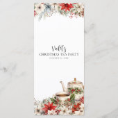 Menu Noël Floral après-midi Tea Fête (Dos)