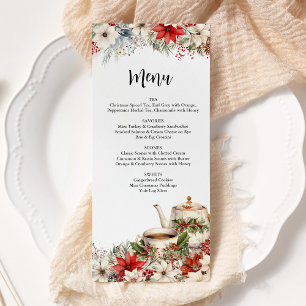 Menu Noël Floral après-midi Tea Fête