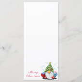 Menu Noël Gnome avec cadeau (Devant)