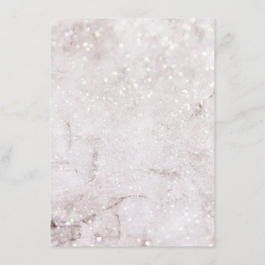 Menu Noël hiver Wonderland Magique Mariage (Dos)