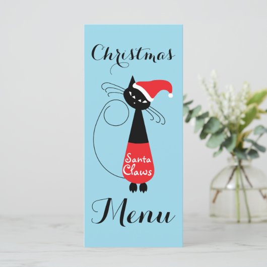 Menu Noël père Noël Claws (Debout devant)