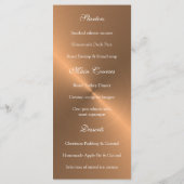 Menu Noël Rose Gold Élégant (Dos)