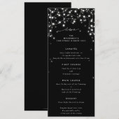 Menu Noël Sparkling Lights Christmas Plat 4 Services (Devant / Derrière)