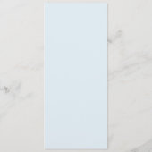 Menu Nœud bleu aquarelle classique (Dos)