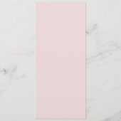 Menu Nœud Classique Rose Floral (Dos)