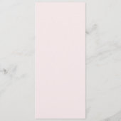 Menu Nœud rose aquarelle classique (Dos)