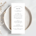 Menu Noir Blanc traditionnel calligraphie Mariage offic<br><div class="desc">Ce design fait partie d'une collection; s'il vous plaît contactez-moi si vous avez besoin d'aide pour trouver des designs ou des produits correspondants; également disponible en couleurs alternatives</div>