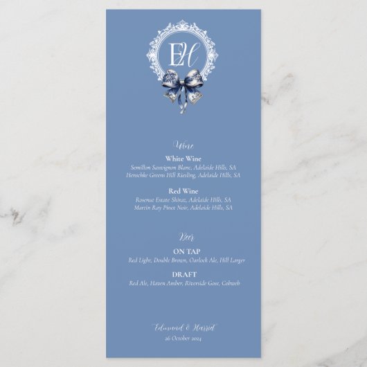 Menu noir Croquette bleu (Dos)