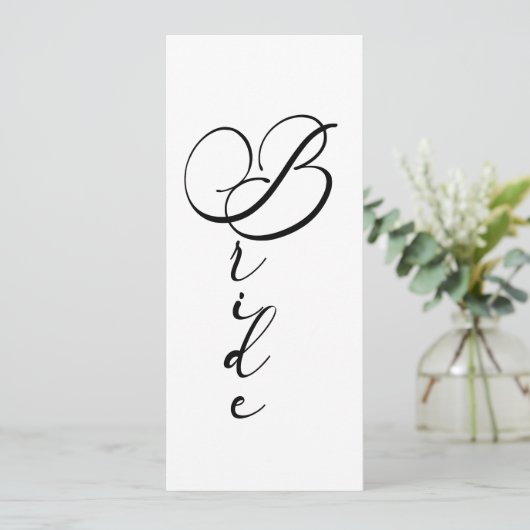 Menu Noir Moderne Simple Script Réservé Siège (Debout devant)