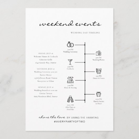 Menu NOLA Watercolor Magnolia Welcome Letter Timeline (Dos)