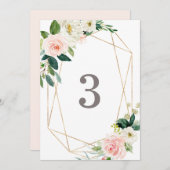 Menu Nombres Romance de Tableau de ressort géométrique (Devant / Derrière)