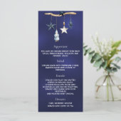 Menu nordique de gnome bleu pour fête de Noël (Debout devant)