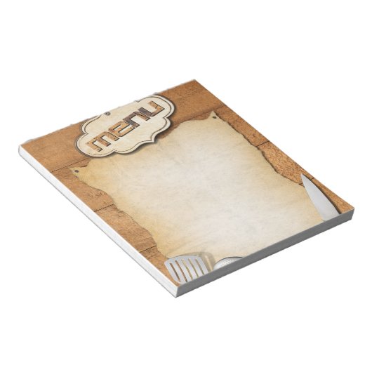 Menù Notitieblok (Schuin)