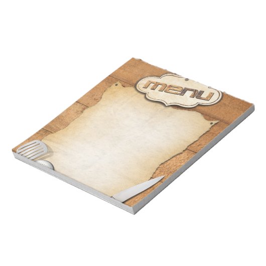 Menù Notitieblok (Gedraaid)