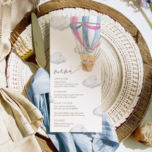 Menu Nous pouvons à peine attendre Jumeaux Baby Shower