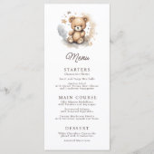 Menu Nous pouvons attendre un Baby shower neutre pour l (Devant)