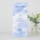 Menu Nous Sommes Sur Cloud Neuf Blue Baby shower Food M (Debout devant)