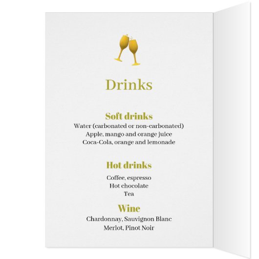 Menu Nouvel An (Intérieur (Gauche))