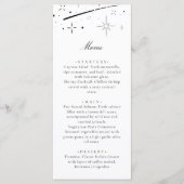 Menu Nuit étoilée Dîner de mariage céleste moderne (Devant)