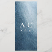 Menu Nuit Sky Stars Marine Bleu Blanc (Dos)