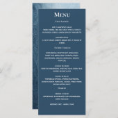 Menu Nuit Sky Stars Marine Bleu Blanc (Devant / Derrière)