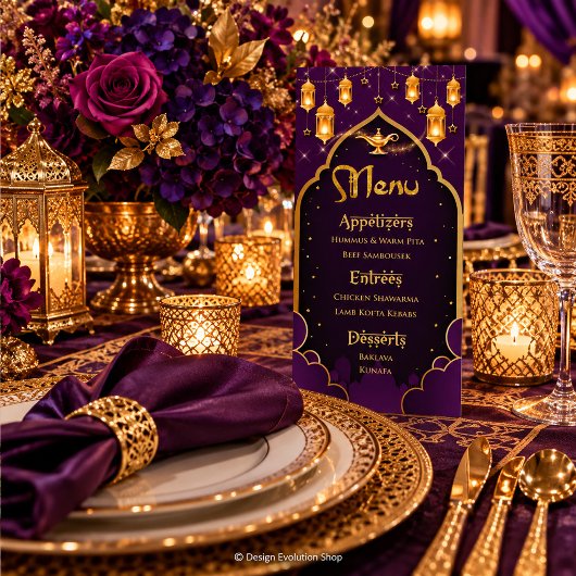 Menu Nuits Arabes | Fête Aladdin | Marocain
