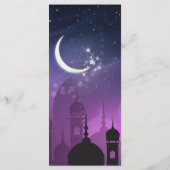 Menu Nuits Arabes Marocain Clair de Lune Violet (Dos)