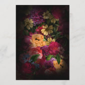 Menu Nuits Sultry Floral Mariage ID829 (Dos)