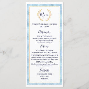 Menu nuptiale de mariage de baby shower de toge