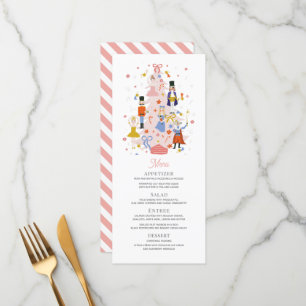 Menu Nutcracker rose sapin de Noël