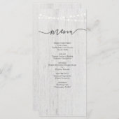 Menu Occasion spéciale | Romantique rustique (Devant / Derrière)