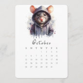 Menu Octobre Calendrier autonome Souris Souris Splash A (Devant)