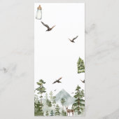 Menu Oh Boy Adventure Pine Forest Baby shower (Dos)