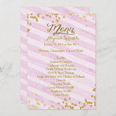 Menu om de Uitnodiging van de Sponk van de Baby aa (Voorkant / Achterkant)