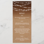 Menu Ombre Burlap Twinkle Lights (Devant)
