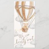 Menu On Peut Attendre Tan Baby shower (Dos)