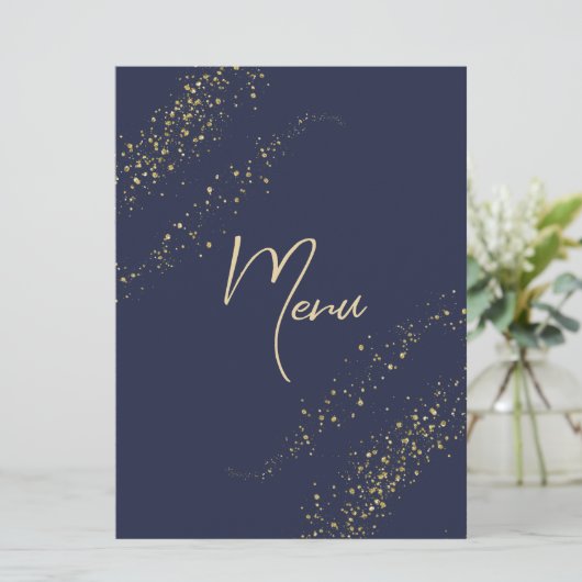 Menu Ontvangst van marineweddenschappen en gouden  (Staand voorkant)