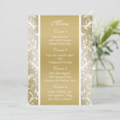 Menu or champagne Mariage baroque (Debout devant)