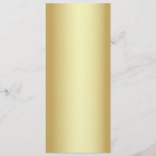 Menu Or de luxe et Mariage noir (Dos)