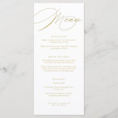 Menu Or Élégant (Devant)